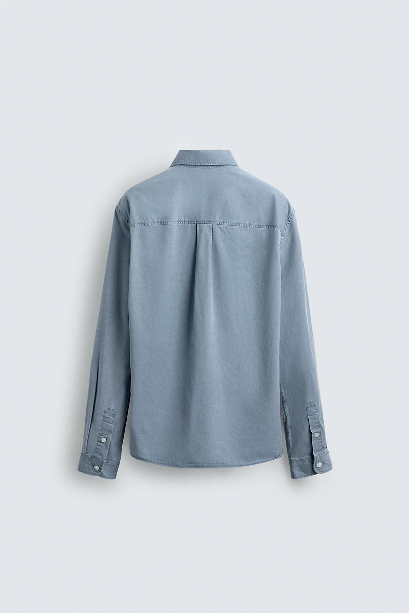 CHEMISE FLUIDE DÉLAVÉE