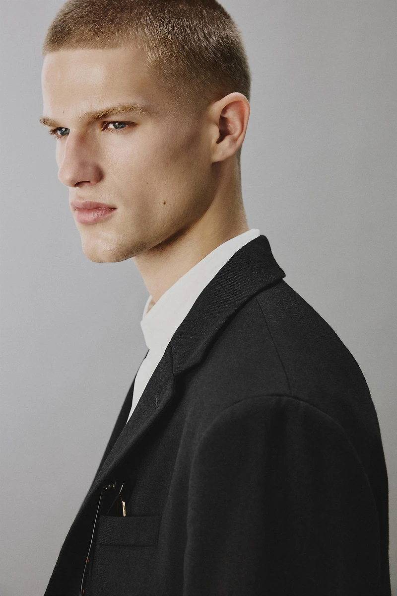 100% WOOL SUIT BLAZER