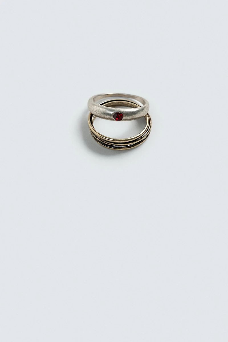2-PACK OF COMBINED METAL RINGS