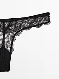 String dentelle et mesh