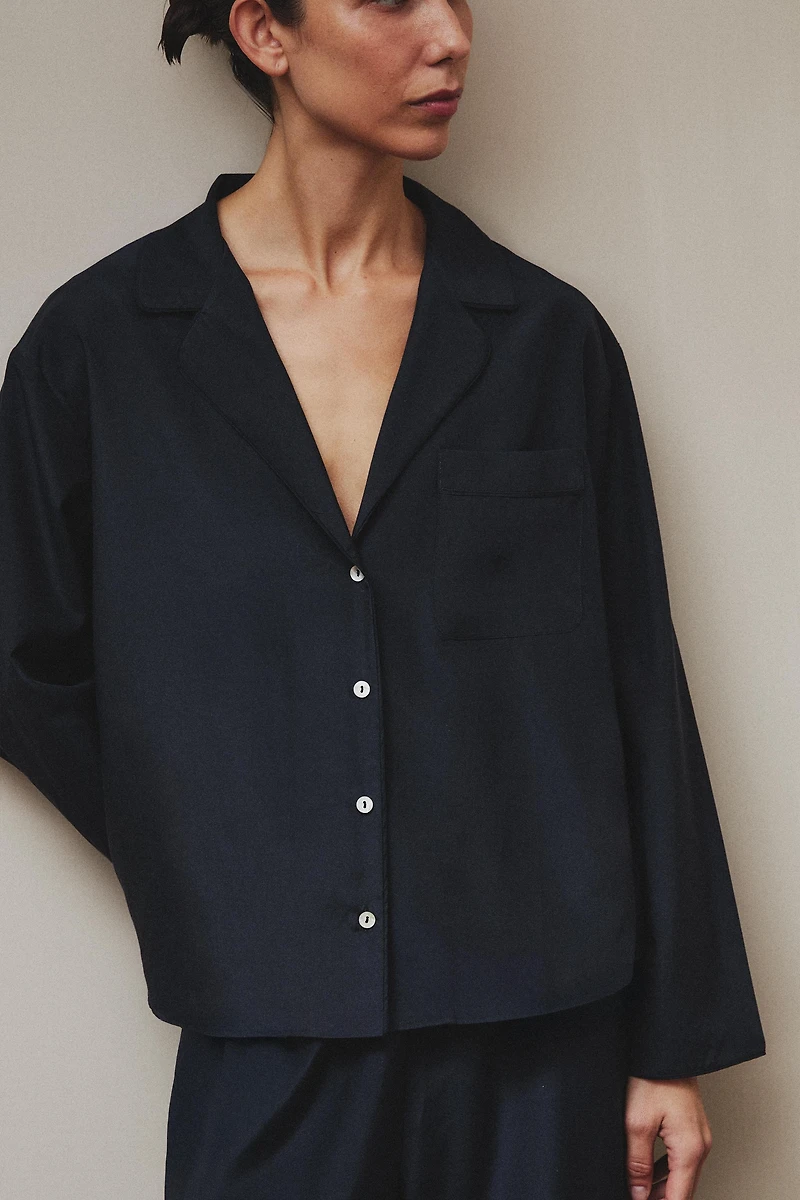 SILK AND COTTON SHIRT