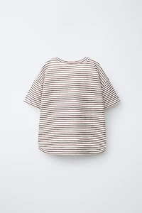 MICKEY MOUSE © DISNEY STRIPED EMBROIDERED T-SHIRT
