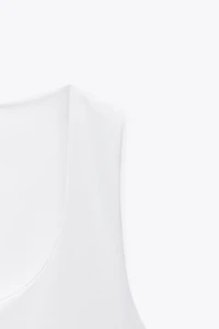 HAUT EN POLYAMIDE À BRETELLES LARGES