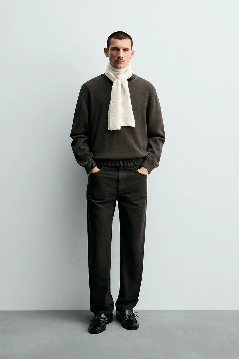 REGULAR FIT COTTON SWEATER