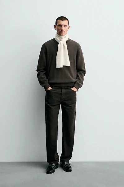 REGULAR FIT COTTON SWEATER
