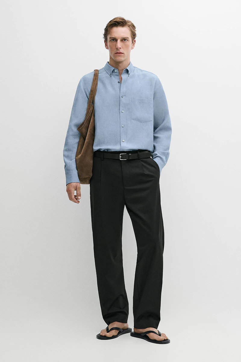 Regular fit flowing shirt