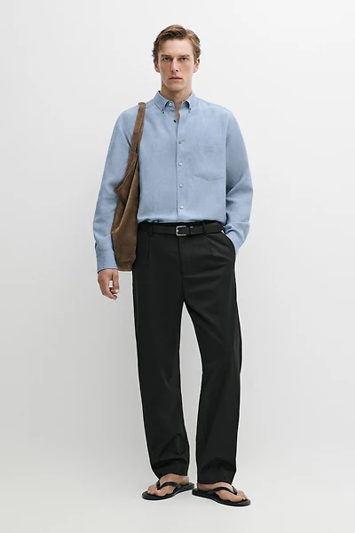 Regular fit flowing shirt
