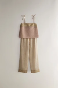 PANTALON À IMPRIMÉS COMBINÉS | KATHARINE POLE