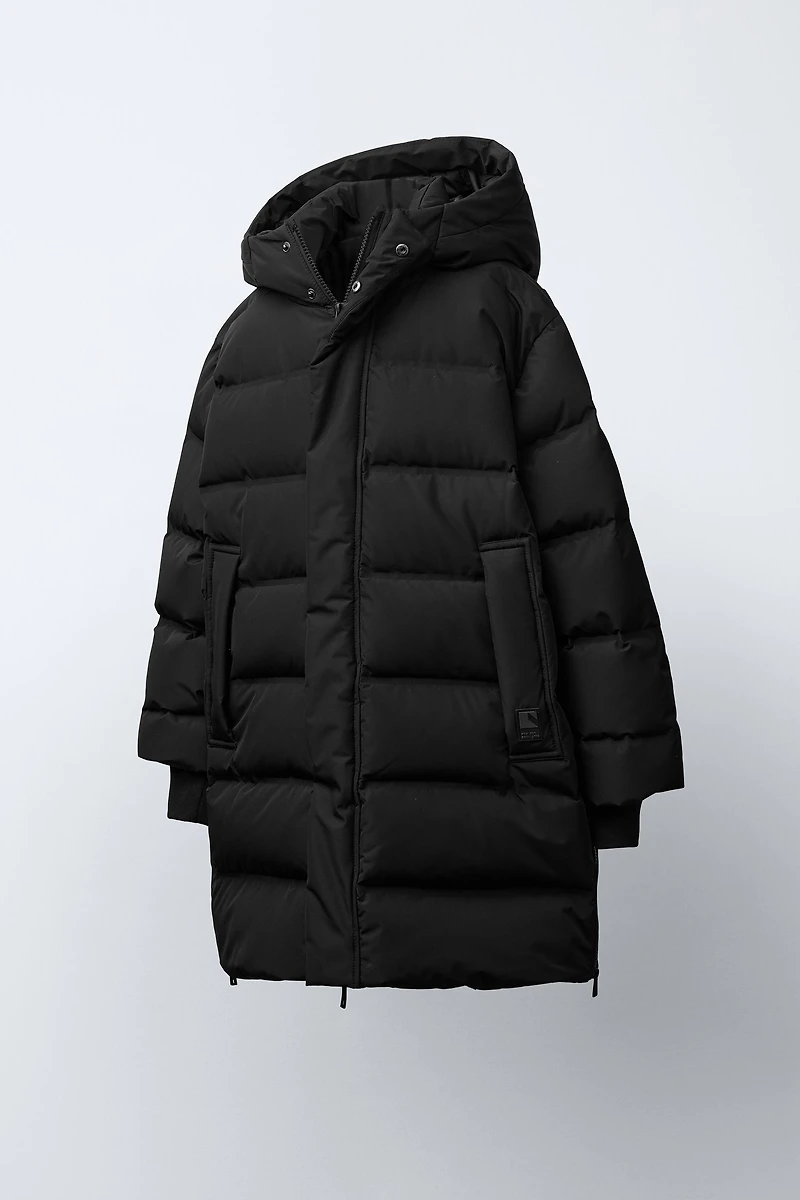 LONG WATER-REPELLENT DOWN PUFFER COAT
