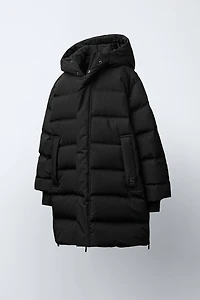 LONG WATER-REPELLENT DOWN PUFFER COAT
