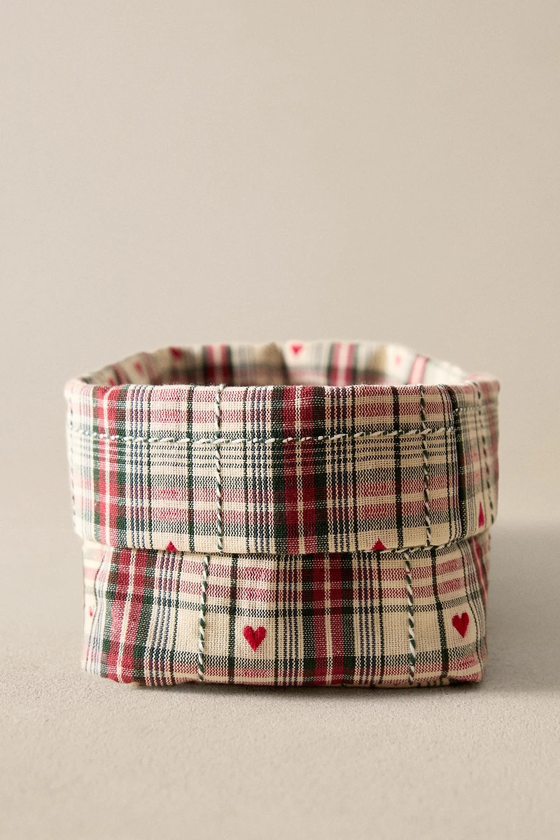 CORBEILLE CŒURS NOËL