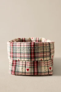 CORBEILLE CŒURS NOËL