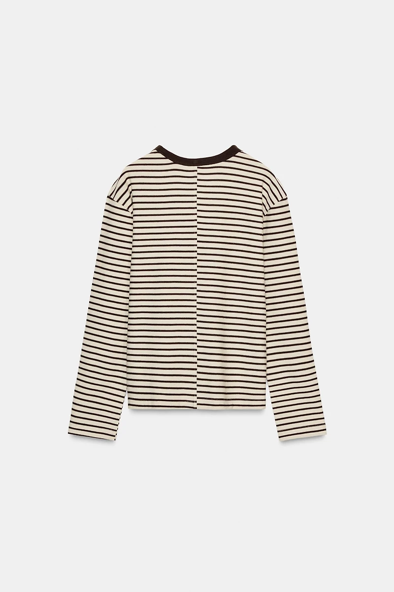 STRIPED LONG SLEEVE T-SHIRT