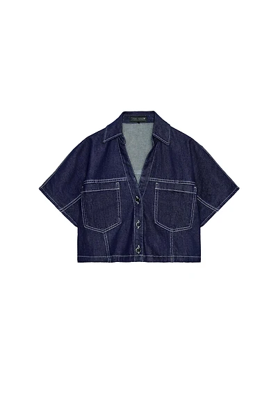 Z1975 CROPPED DENIM SHIRT