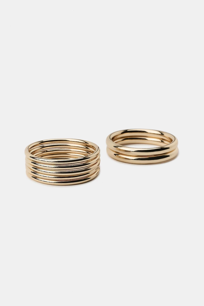 LOT DE BRACELETS FINS ET RIGIDES