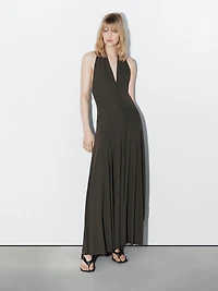 Long flowing halter-neck dress - STUDIO