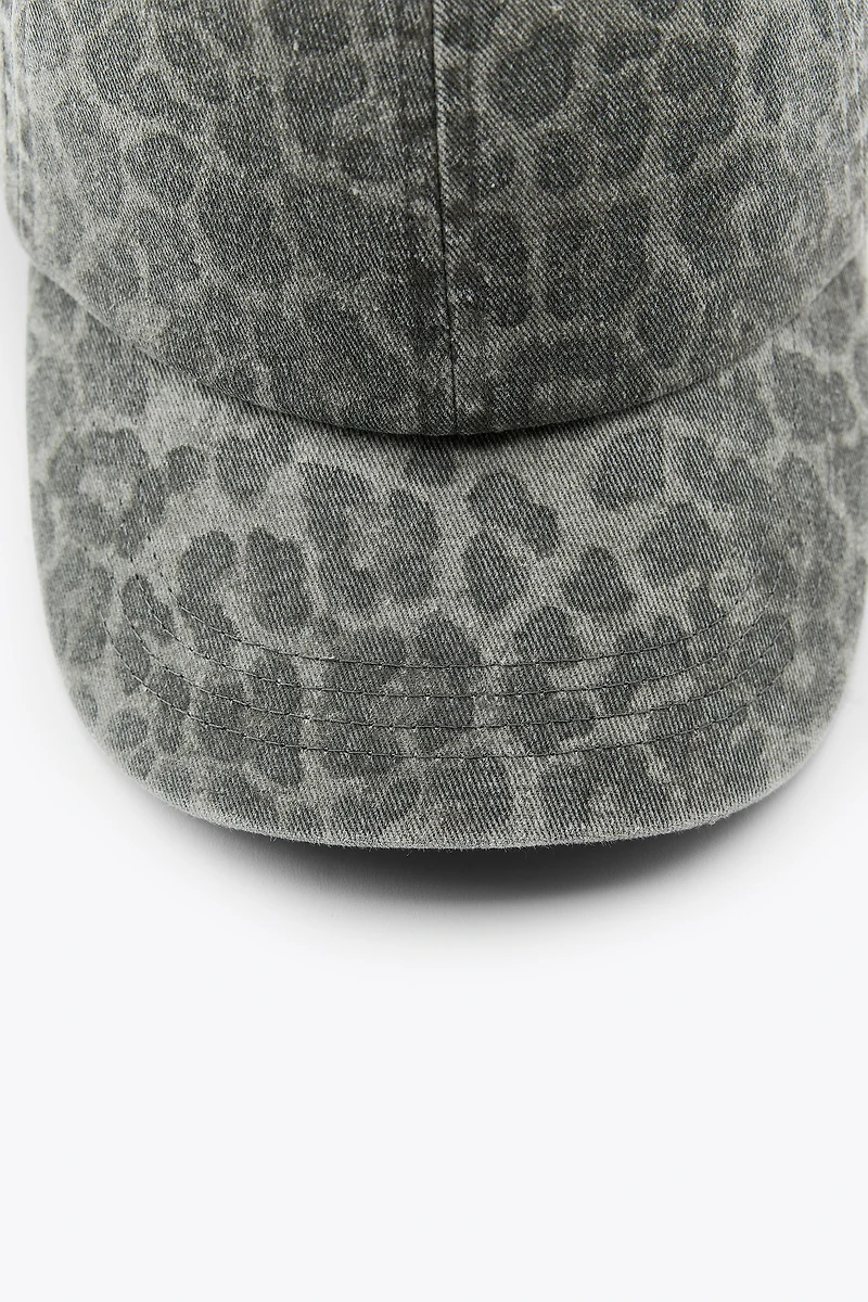 ANIMAL PRINT TWILL CAP