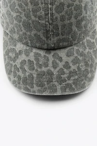 ANIMAL PRINT TWILL CAP