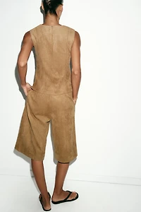 FAUX SUEDE LONG SHORTS