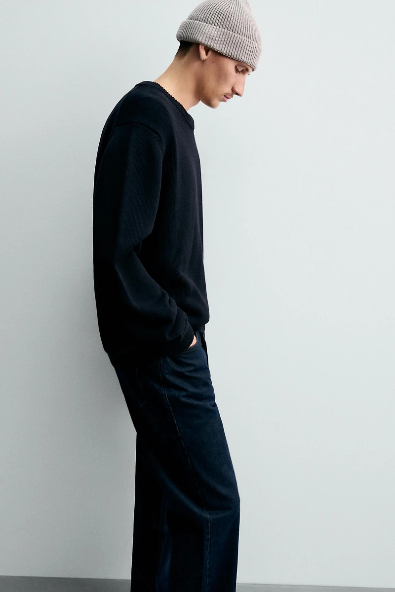 COTTON-CASHMERE KNIT HAT