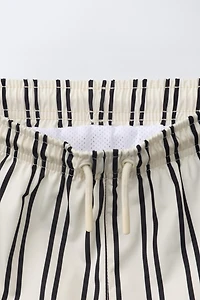 6-14 YEARS/ STRIPED SWIM SHORTS