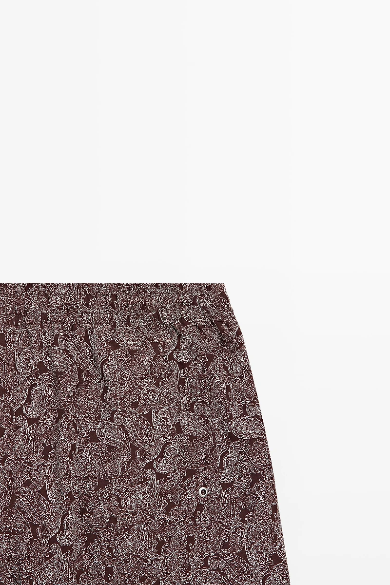 Paisley print swimming trunks