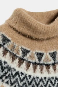 ALPACA JACQUARD JUMPER