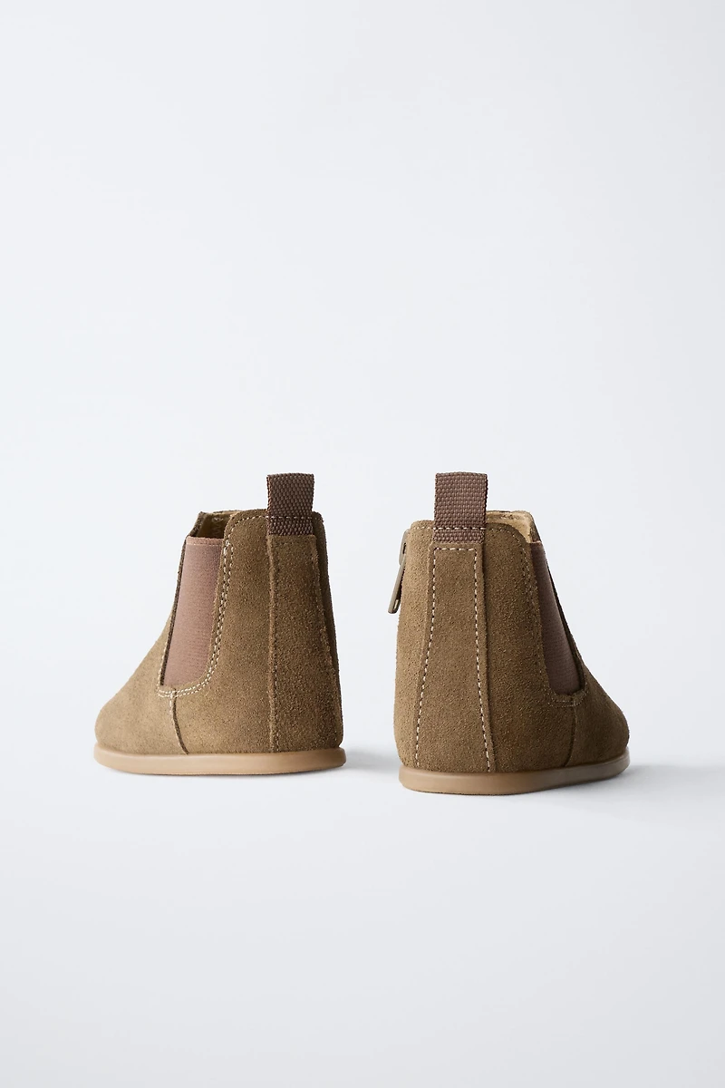 BOTTES EN CROÛTE DE CUIR BAREFOOT
