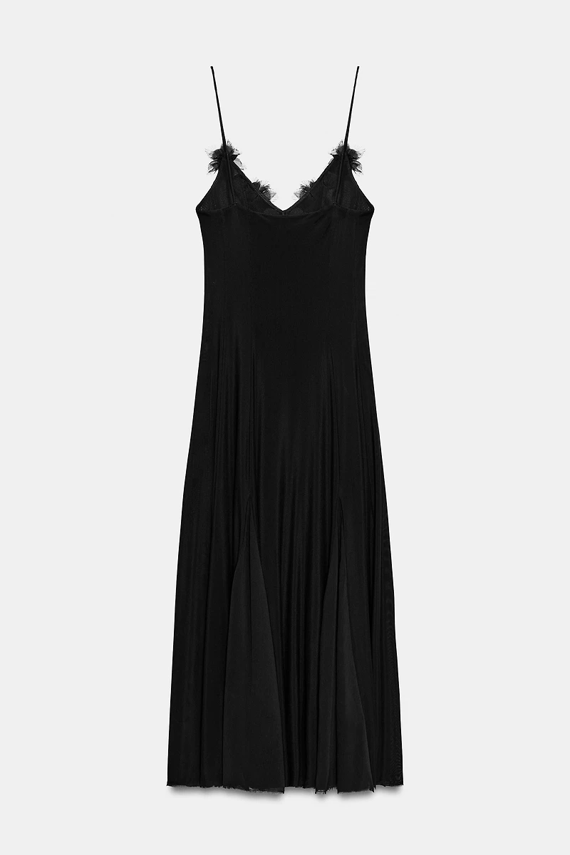 ROBE MIDI FLEURS EN TULLE