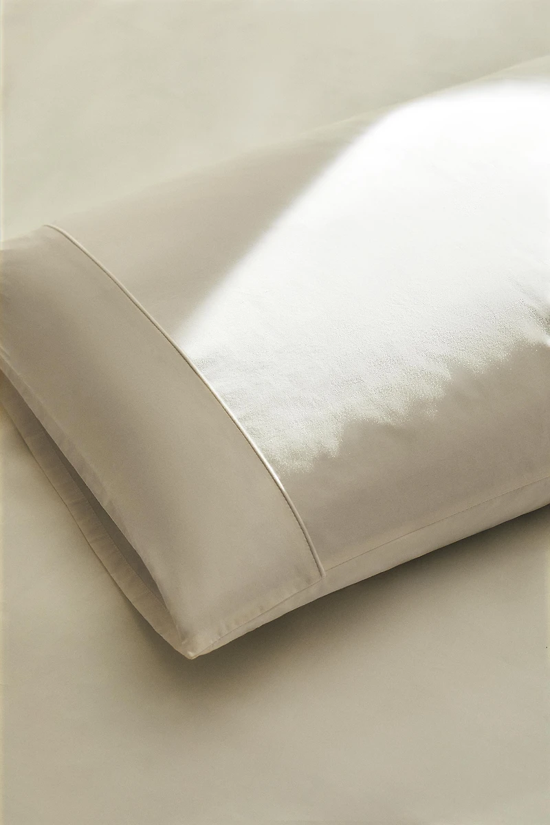 TAIE D’OREILLER PERCALE DE COTON (300 FILS)