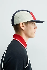 COLOR BLOCK FLAT VISOR TECHNICAL CAP