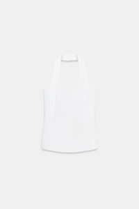 TOP HALTER EN CRÊPE