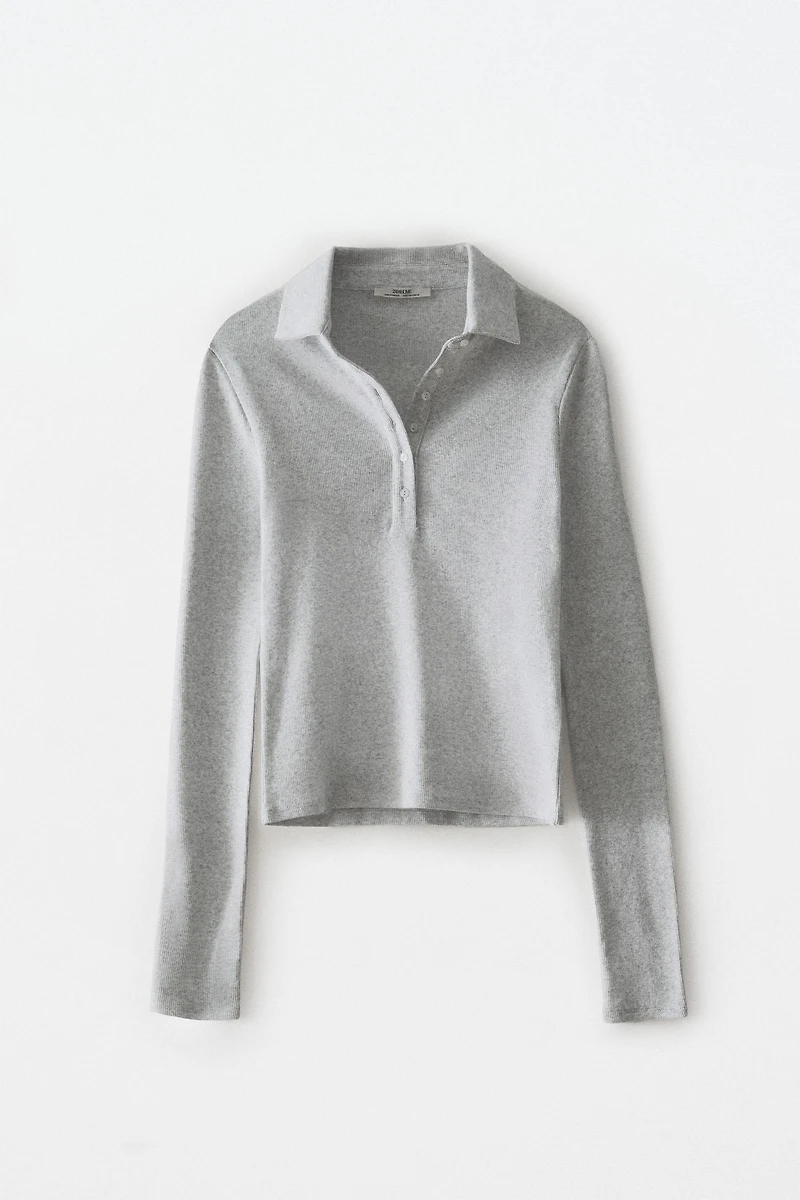 LONG SLEEVE POLO SHIRT