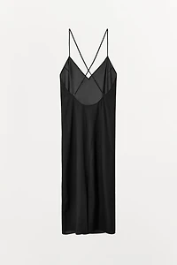 ROBE LONGUE DOUBLURE À BRETELLES MULTIPOSITIONS