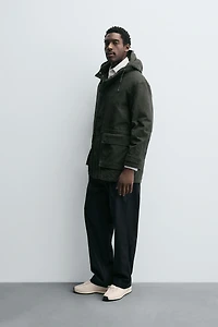 RELAXED FIT WASHED PARKA