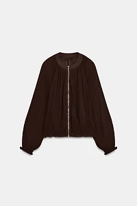 PLEATED ORGANZA JACKET