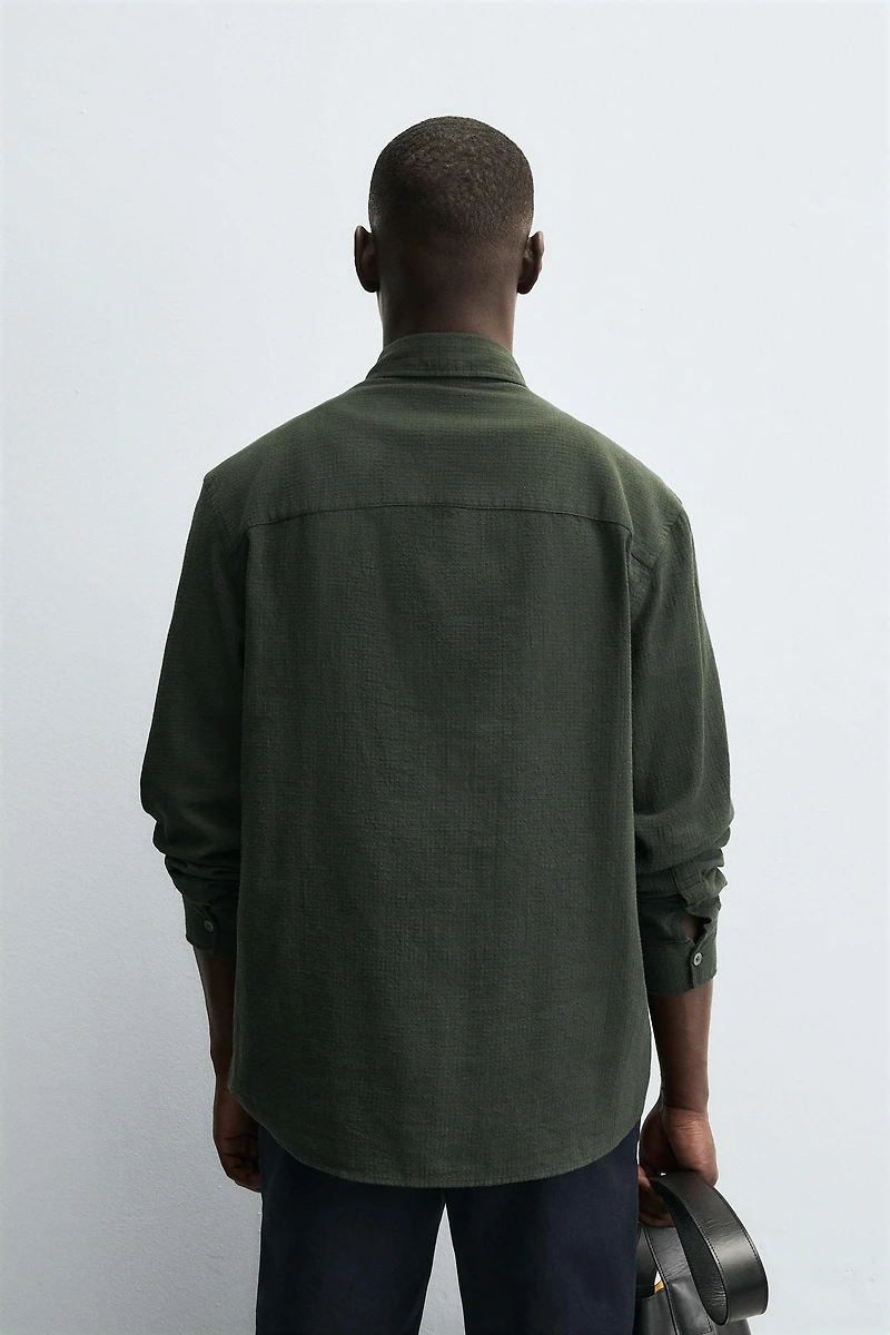TEXTURED CHECKERED SHIRT
