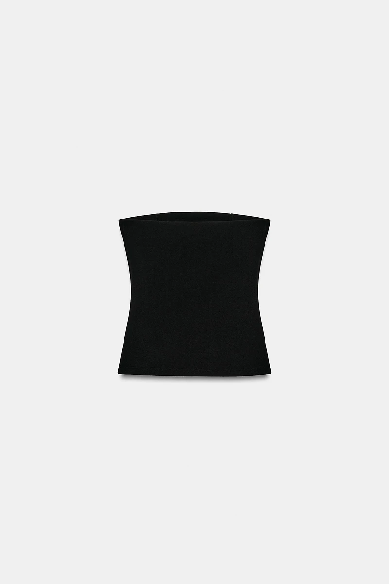 STUDDED STRETCH BANDEAU TOP