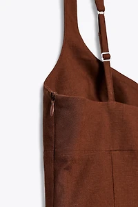 LINEN MIDI DRESS