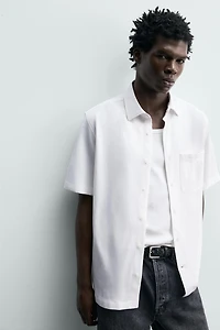REGULAR FIT TEXTURED SHIRT