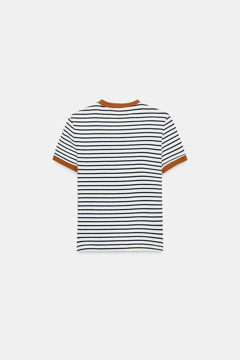STRIPED SHORT SLEEVE T-SHIRT
