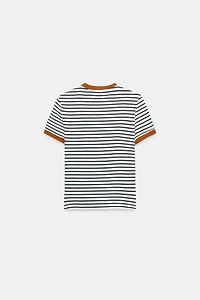 STRIPED SHORT SLEEVE T-SHIRT