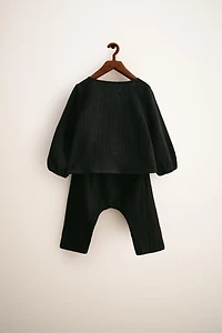 ZARA TIMELESS - TEXTURED PLAIN SET
