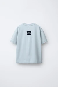 JOGGING TEXT AND LABEL T-SHIRT