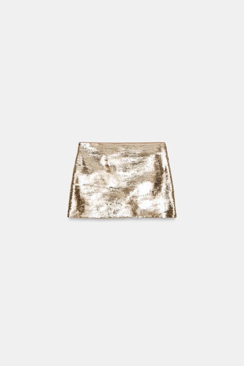 SEQUIN MINI SKIRT