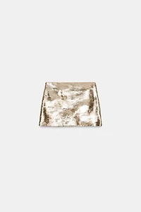 SEQUIN MINI SKIRT
