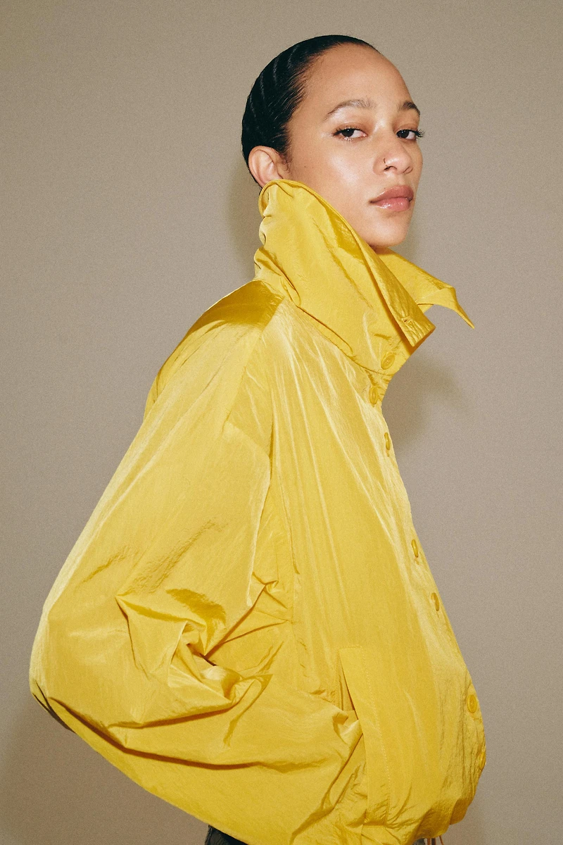 ZW COLLECTION HIGH COLLAR BOMBER JACKET