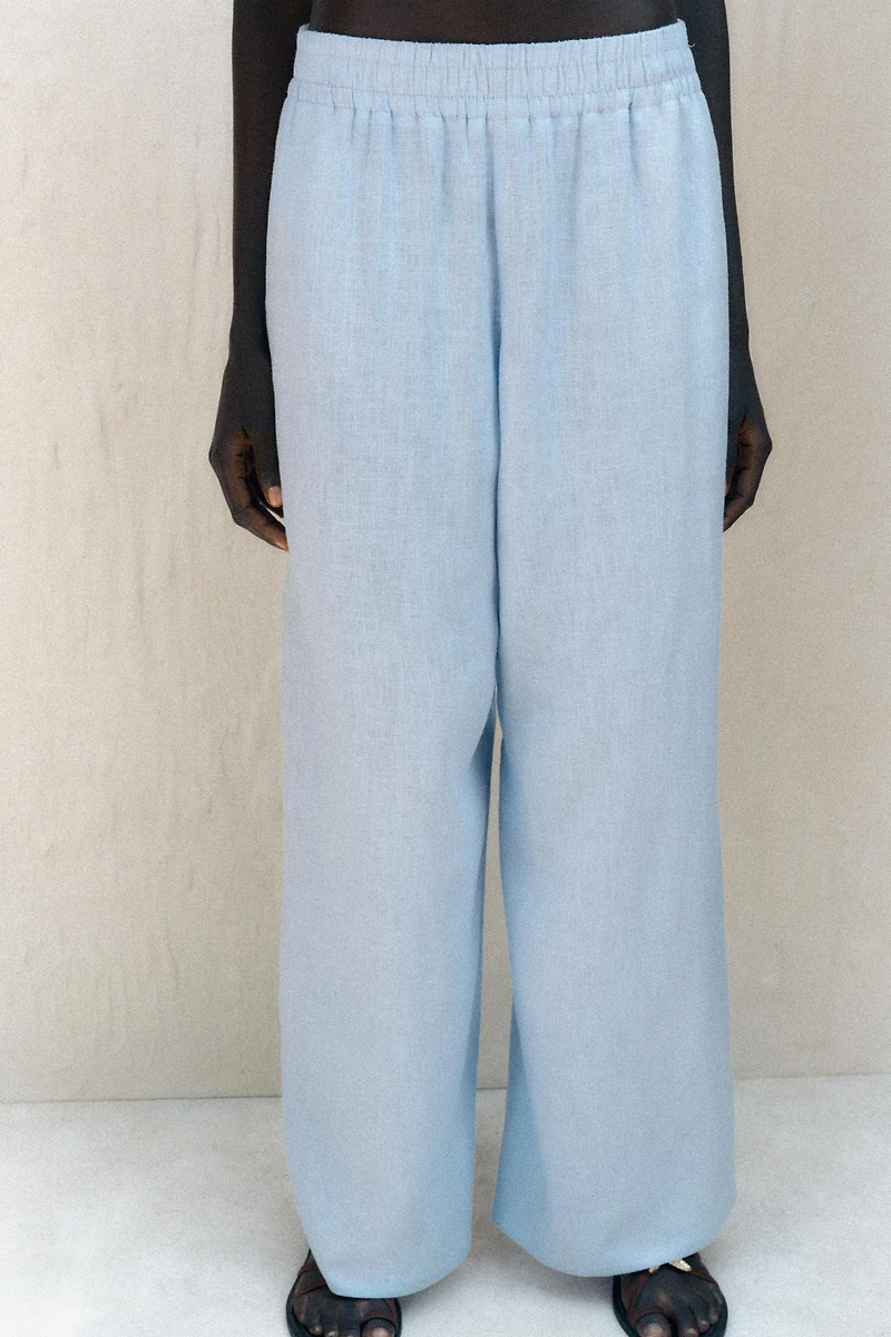 WIDE LINEN PANTS