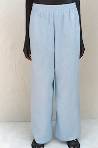 WIDE LINEN PANTS