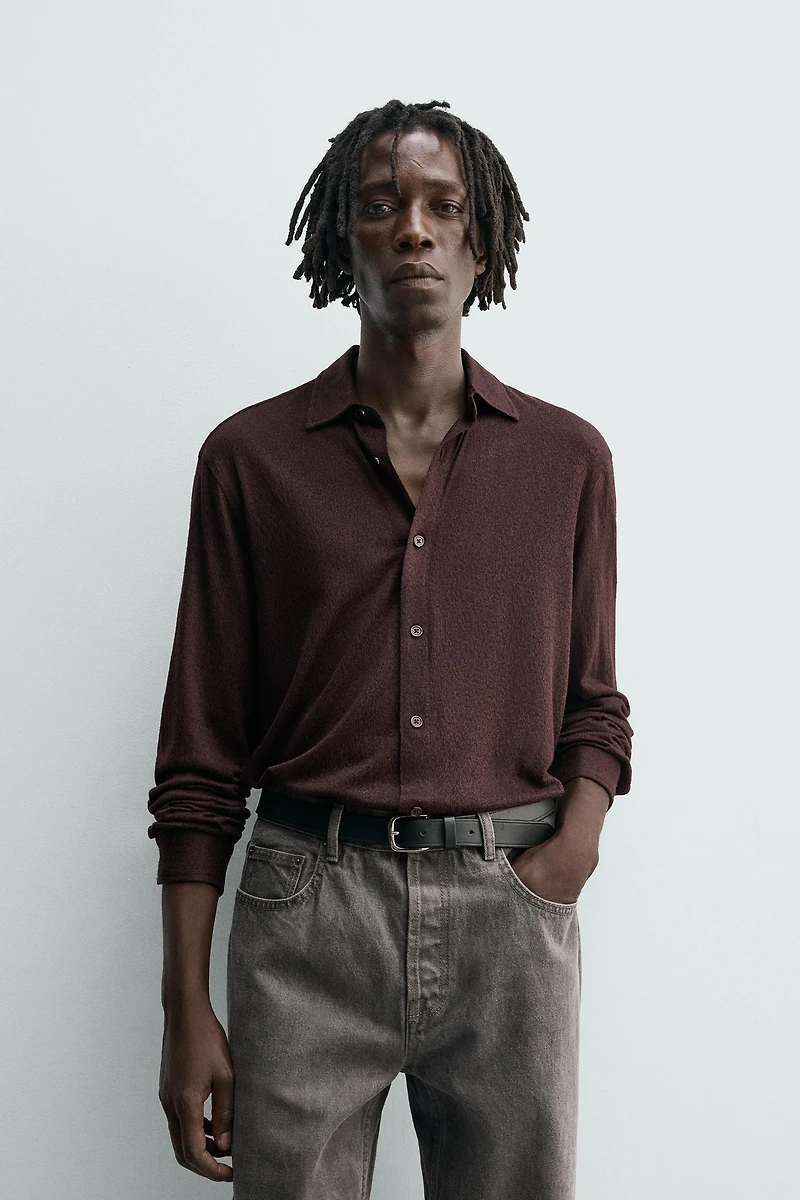 TEXTURED JACQUARD SHIRT